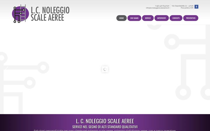 Screenshot of lcnoleggioscaleaeree.com
