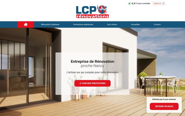 Screenshot of lcp-renovations-nancy.fr