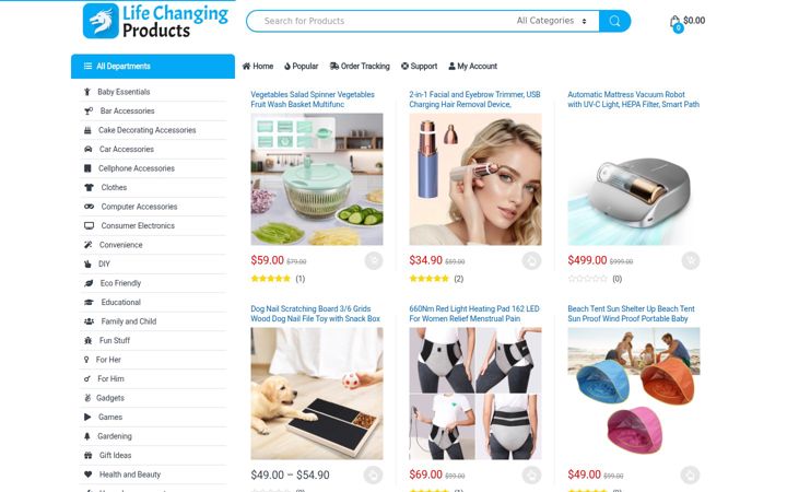 Screenshot von lcpshop.net