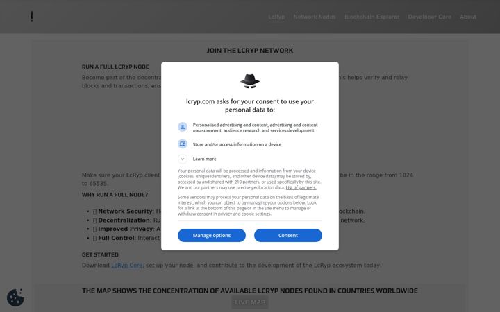 Screenshot of lcryp.com