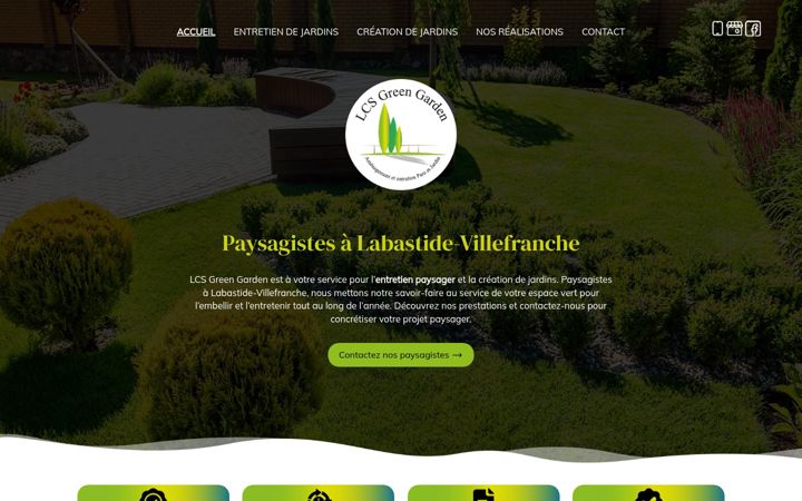 Screenshot of lcs-green-garden.fr
