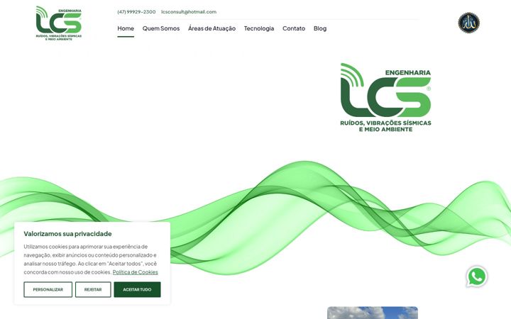 Screenshot of lcsconsultoriaacustica.com.br