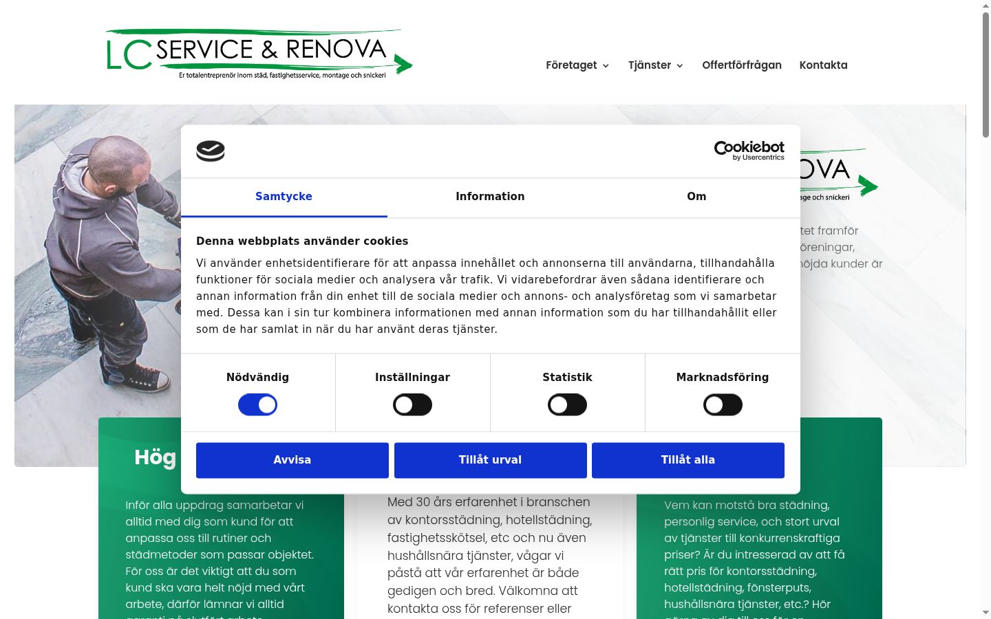 Sutikimo reklamjuostės, rodytos prieš bet kokią sąveiką, ekrano kopija