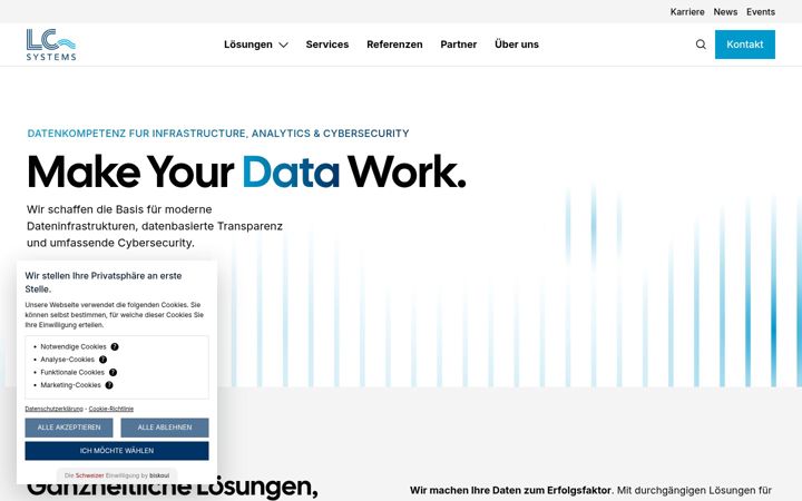 Screenshot of lcsystems.de