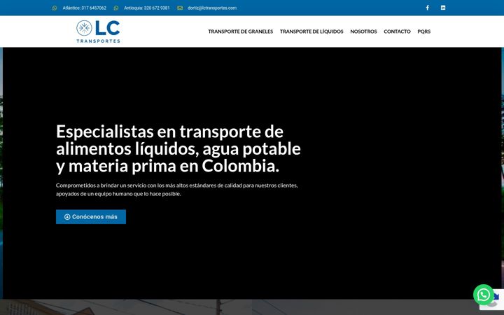 Screenshot of lctransportes.com