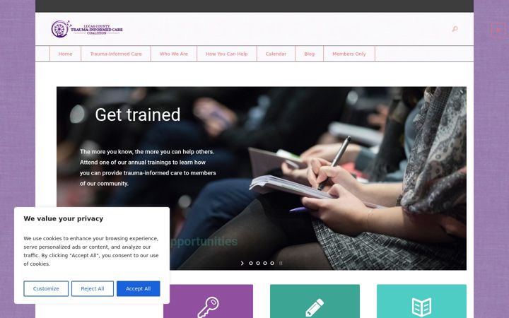 Screenshot of lctraumacoalition.org