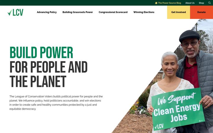 Screenshot of lcv.org