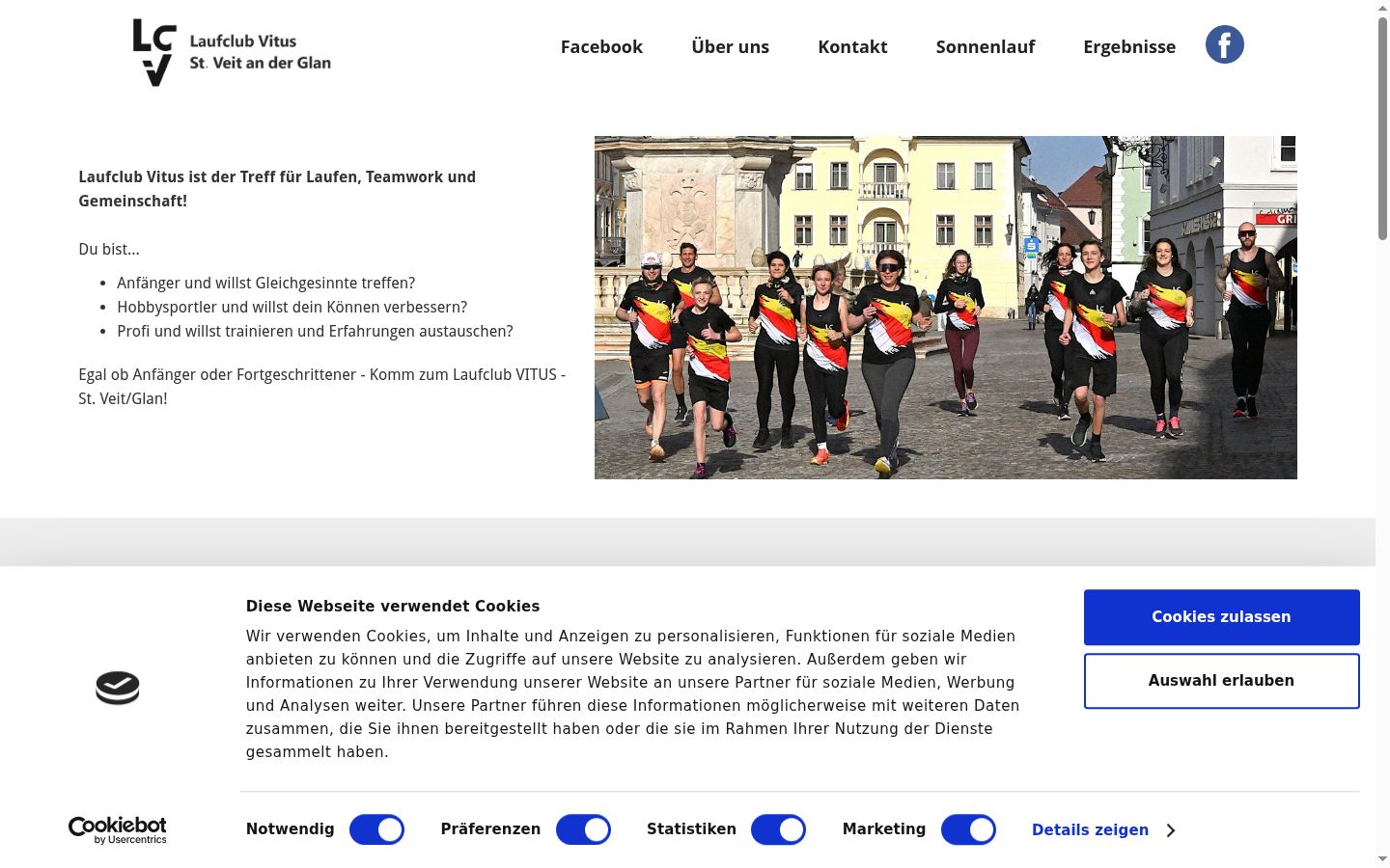 Screenshot tal-banner tal-kunsens muri qabel kwalunkwe interazzjoni