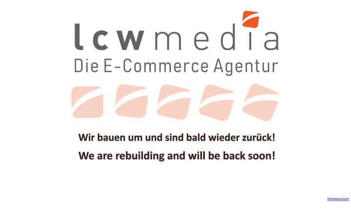 Screenshot of lcw-media.de