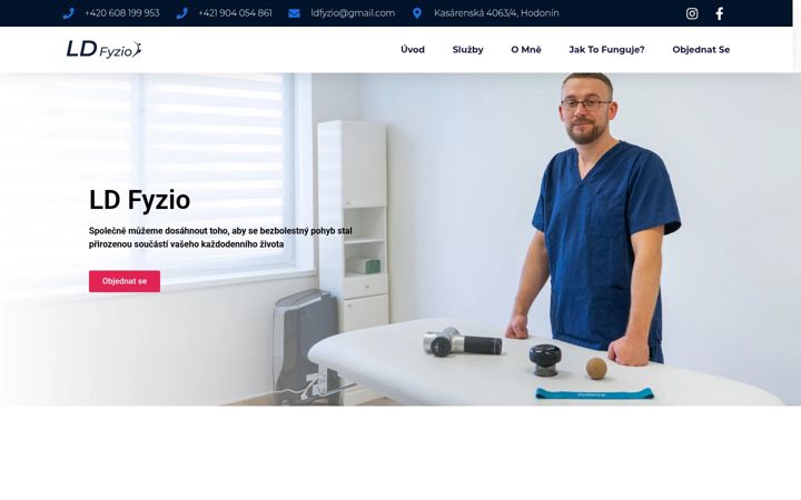 Screenshot of ld-fyzio.cz