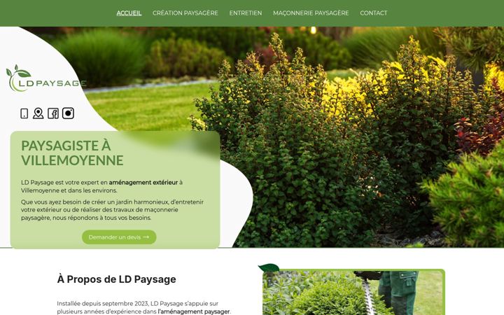 Screenshot of ld-paysage.fr