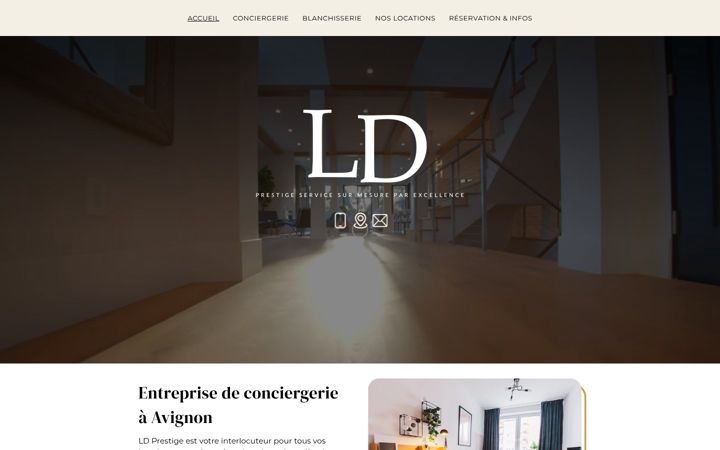 Screenshot of ld-prestige-conciergerie.fr