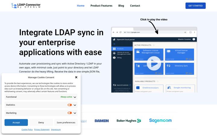 Screenshot of ldapconnector.com