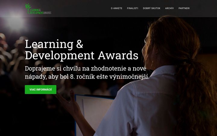 Screenshot of ldawards.sk