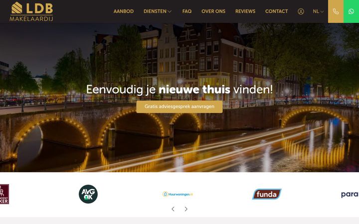 Screenshot of ldbmakelaardij.nl