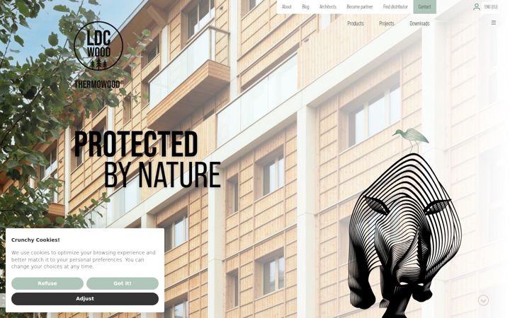Screenshot of ldcwood.com