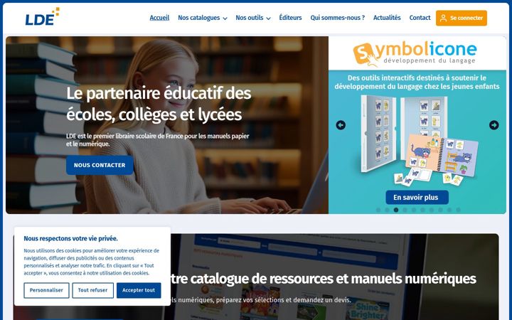 Screenshot of lde.fr