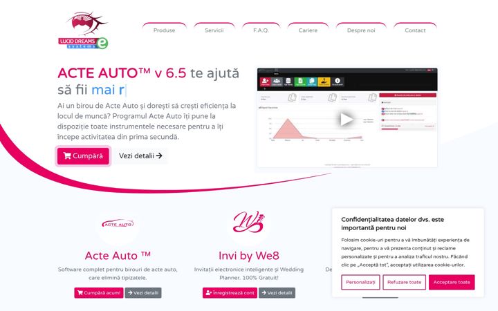 Screenshot of lde.ro