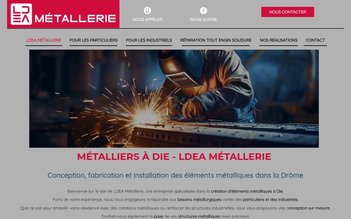 Screenshot of ldea-metallerie.fr