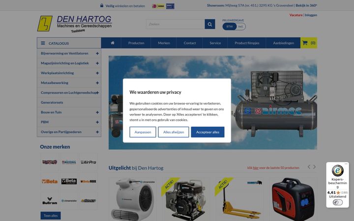 Screenshot of ldenhartog-toolstore.nl