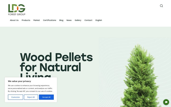 Screenshot of ldgforest.com