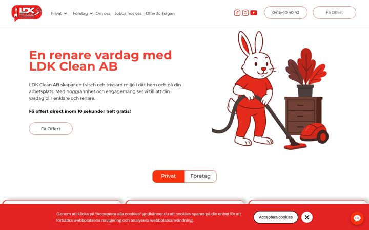 Screenshot of ldkclean.se
