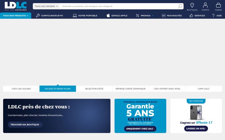 Screenshot ta' ldlc.com