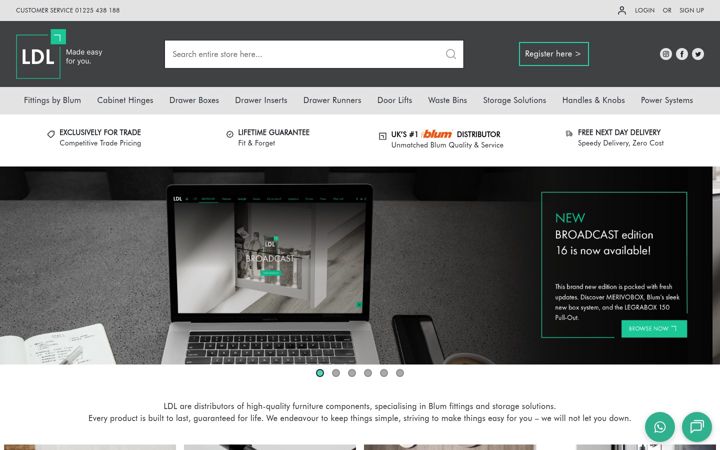 Screenshot of ldlonline.co.uk
