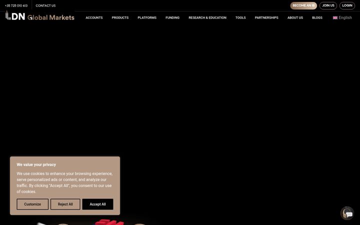 Screenshot of ldnglobalmarkets.com