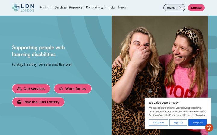 Screenshot of ldnlondon.org