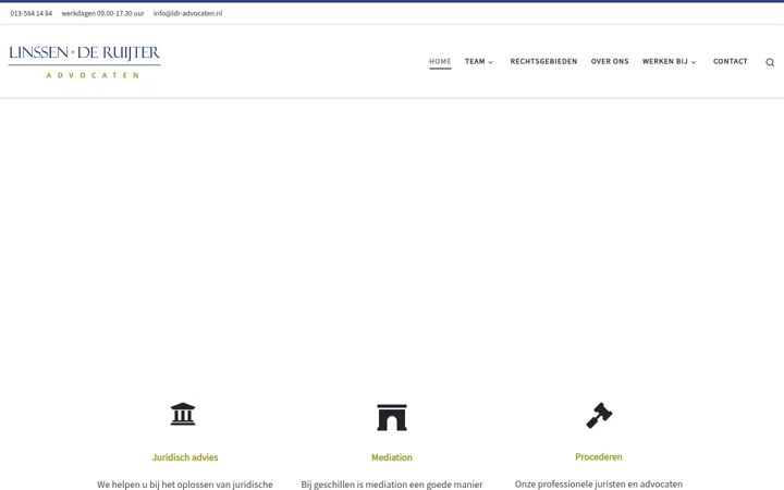 Screenshot of ldr-advocaten.nl