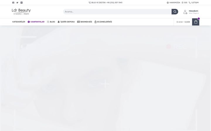 Screenshot of ldrbeauty.com