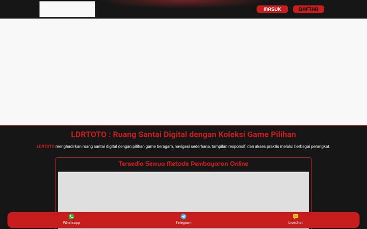 Screenshot of ldrtoto.com