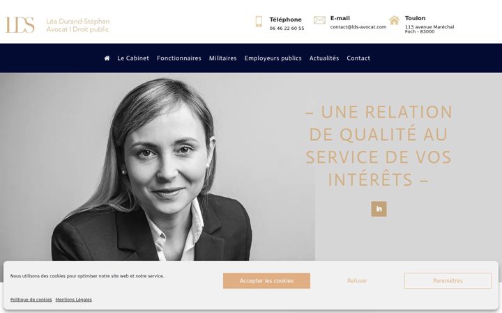 Screenshot of lds-avocat.com
