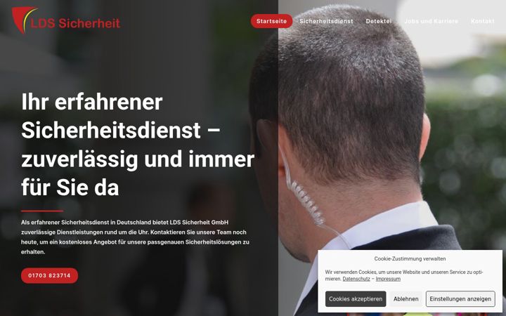 Screenshot of lds-sicherheit.de
