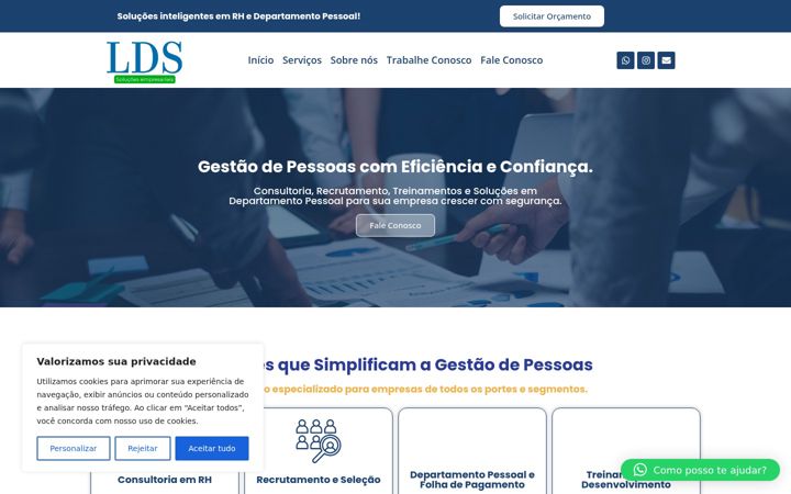 Screenshot of ldsempresariais.com.br