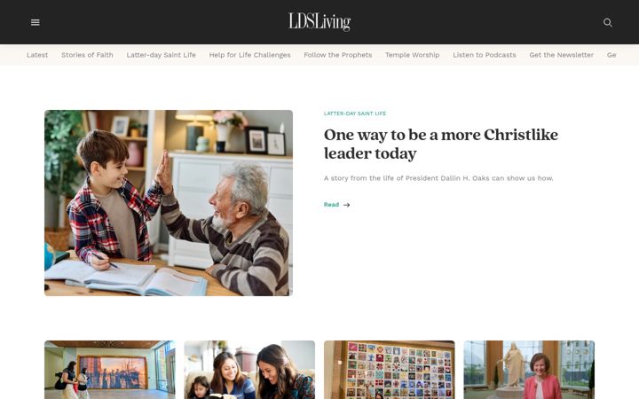 Screenshot of ldsliving.com