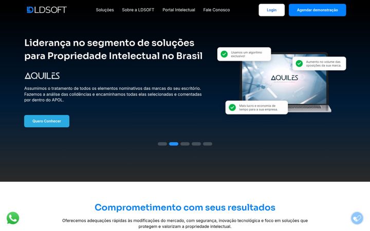 Screenshot of ldsoft.com.br