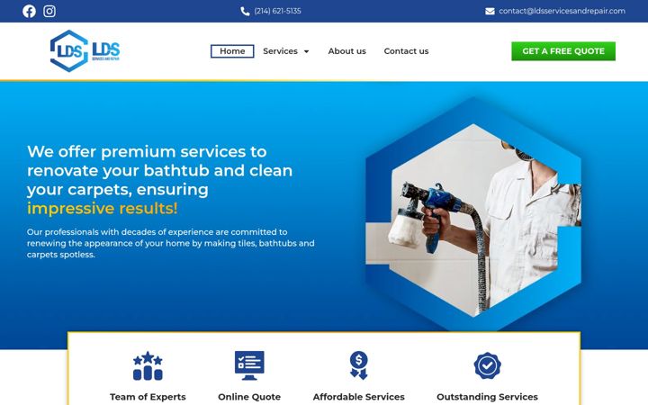 Screenshot of ldsservicesandrepair.com