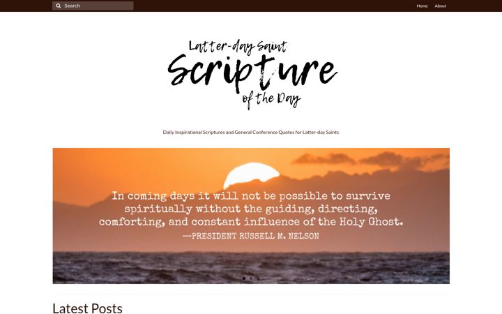 Screenshot of ldssotd.com