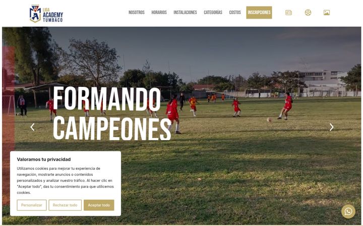 Screenshot of ldutumbaco.com