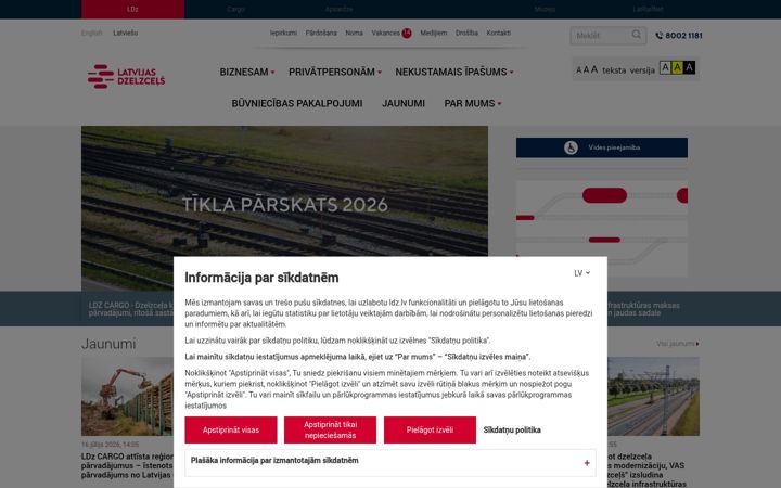 Captura de ecrã de ldz.lv