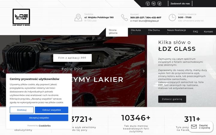 Screenshot of ldzglass.pl