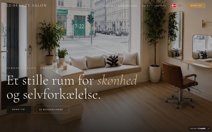 Screenshot of le-beauty.dk