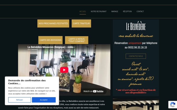 Screenshot of le-belvedere.net