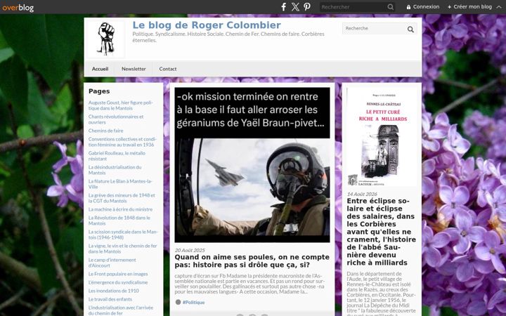 Screenshot of le-blog-de-roger-colombier.com