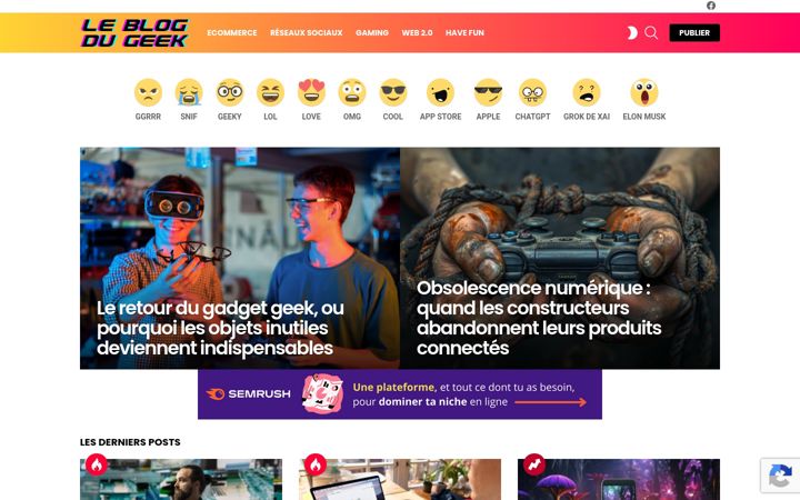 Screenshot of le-blog-du-geek.net