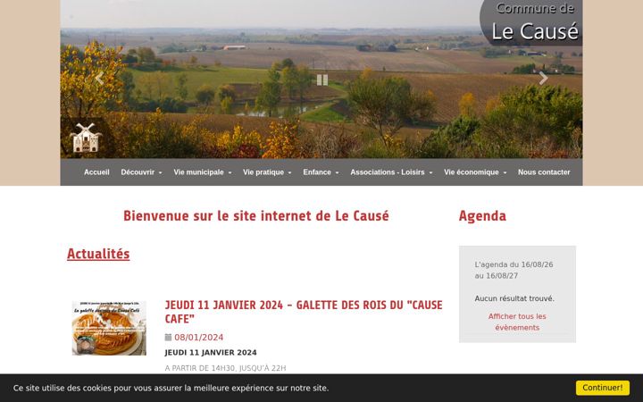 Screenshot of le-cause.fr