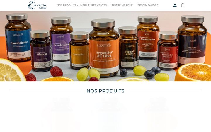 Screenshot of le-cercle-nutrition.com