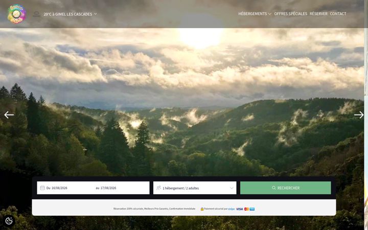 Screenshot of le-chant-des-sources-hebergements.com